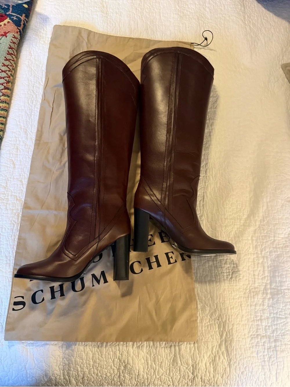 Dorothee Schumacher NWOB Women's Over-the-Knee Leather Boots in dark deep Brown